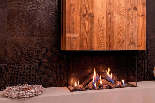 M-Design TRUE VISION 850 DC OPEN FIRE LOOK (3 CRISTALES) de gas